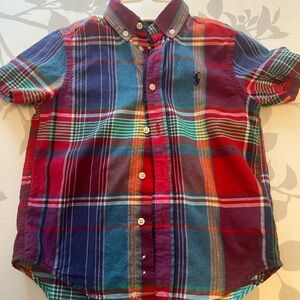 Colorful Plaid Kids Shirt